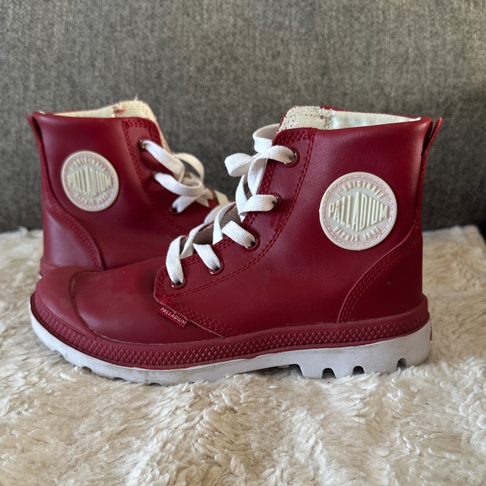 Palladium Women’s Red High-Top Boots